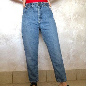 VINTAGE LEE LIGHT WASH HIGH WAISTED MOM JEANS